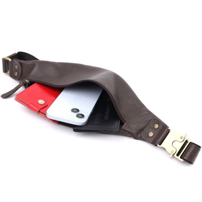 Сумка Shvigel Из натуральной кожи Коричневая (23137) изображение 8