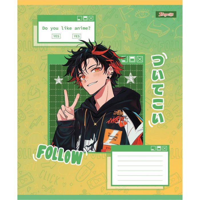 Зошит 1 вересня Follow Anime А5 18 аркушів клітинка (768122) зображення 6