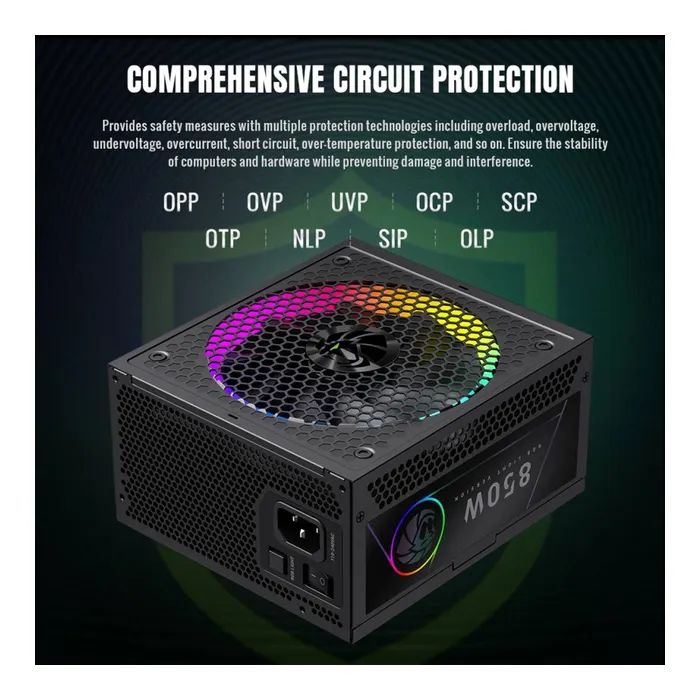 Блок живлення Gamemax 850W (RGB 850G) зображення 7