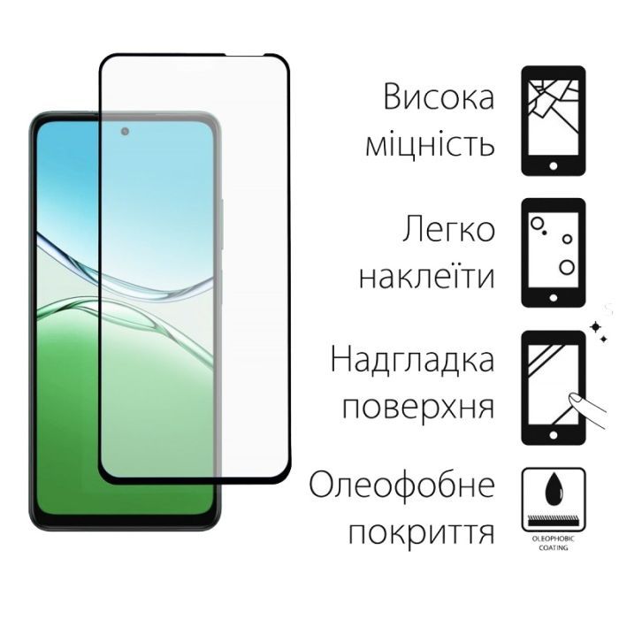 Стекло защитное Dengos Full Glue OPPO A5 4G Black (TGFG-402) изображение 2
