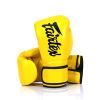 Боксерские перчатки Fairtex BGV14 Yellow 14 унцій (бинти в комплекті) (BGV14_14oz_Yellow) изображение 2