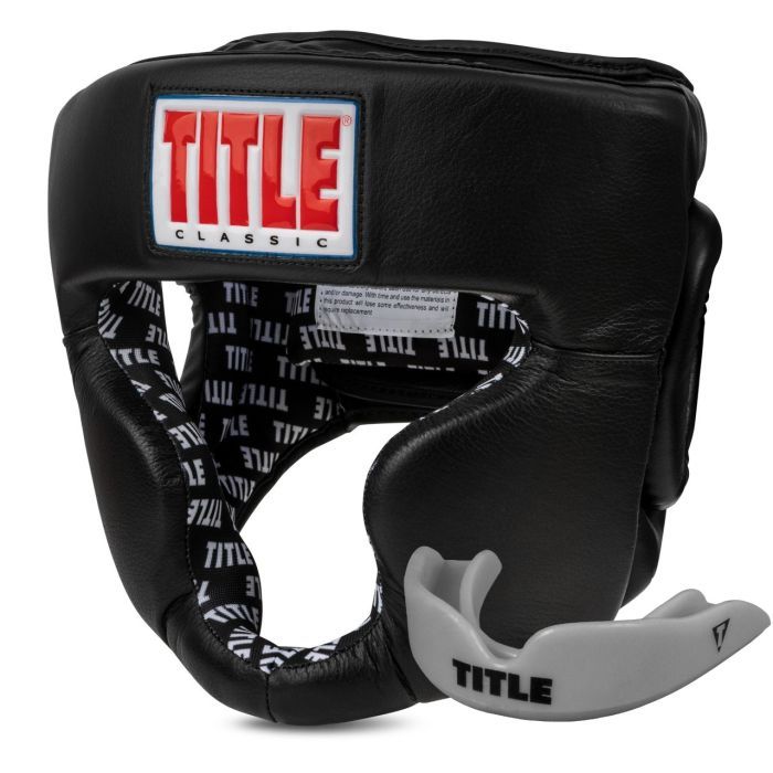 Боксерский шлем Title Classic Full Coverage Training Headgear 2.0 Black L (CPHGF2 L BK)
