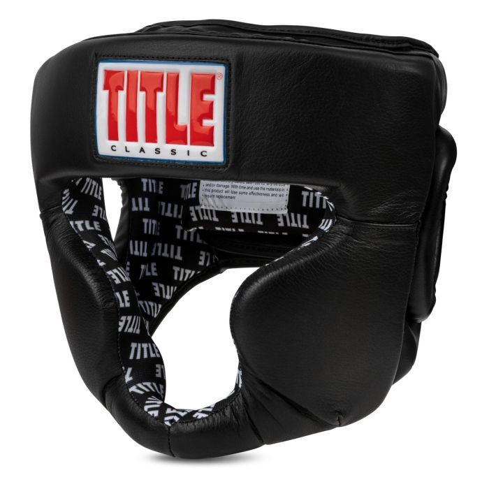 Боксерский шлем Title Classic Full Coverage Training Headgear 2.0 Black L (CPHGF2 L BK) изображение 2
