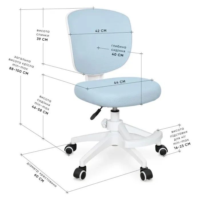 Детское кресло Evo-kids Study Air Plus Green (Y-101 KZ Plus) изображение 2