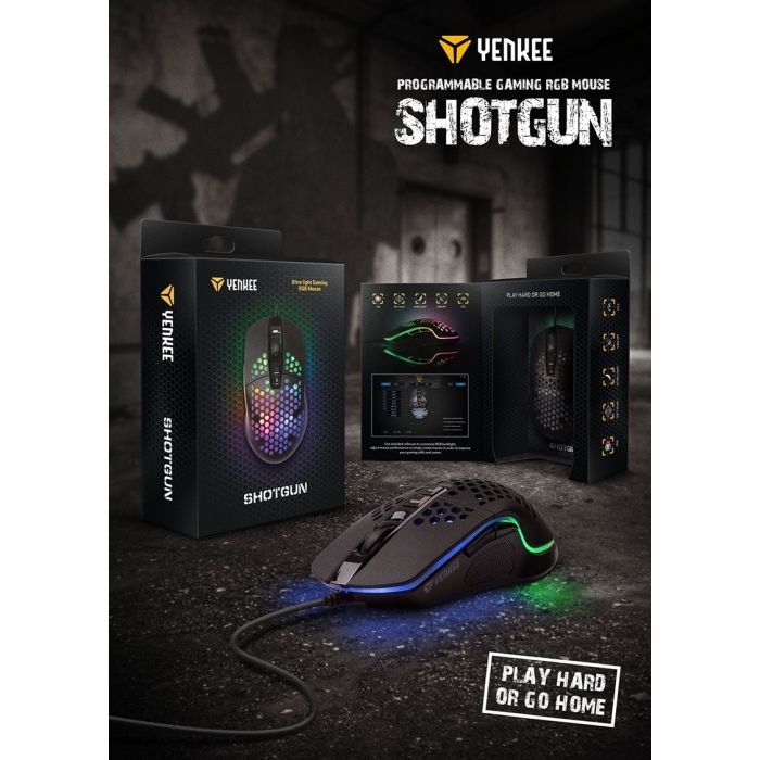 Мышка YENKEE YMS 3030BK Shotgun USB Black (45015501) изображение 5