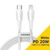 Дата кабель USB-C to Lightning 3.0m 3A white Essager (EXCTL-CHC02)