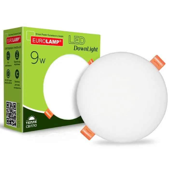 Світильник Eurolamp LED Downlight 9W 855lm 3000K (LED-DLR-9/3(Е)) зображення 2