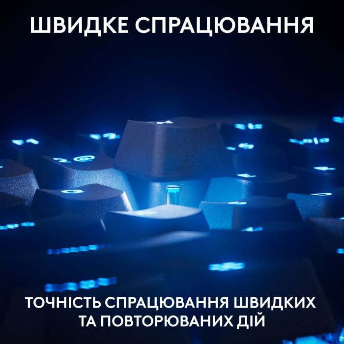 Клавиатура Logitech G PRO X TKL Rapid Linear USB UA Black (920-013233) изображение 7