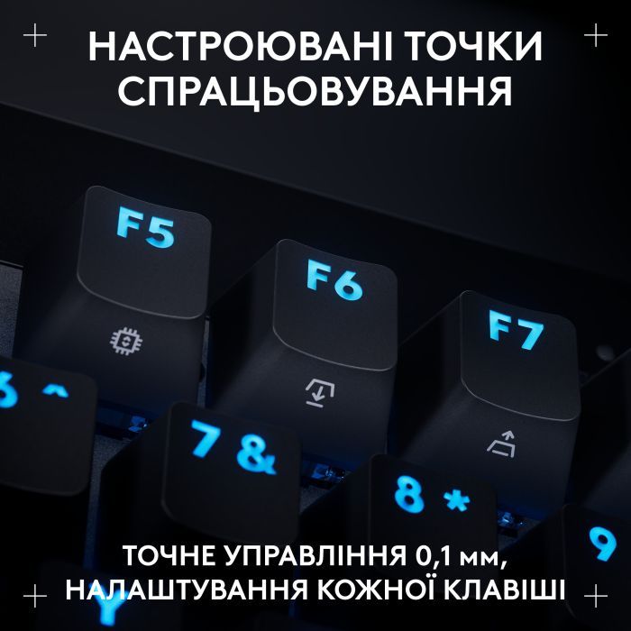Клавиатура Logitech G PRO X TKL Rapid Linear USB UA Black (920-013233) изображение 8