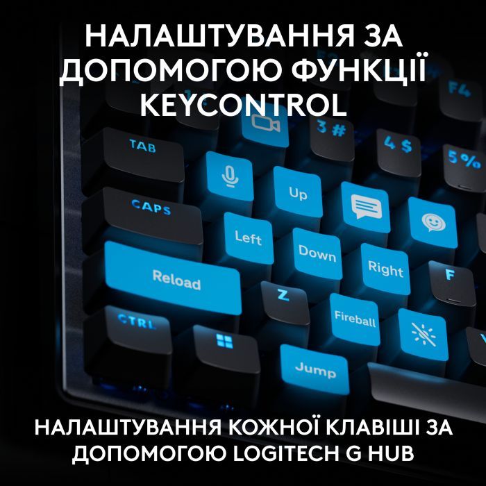 Клавиатура Logitech G PRO X TKL Rapid Linear USB UA Black (920-013233) изображение 9