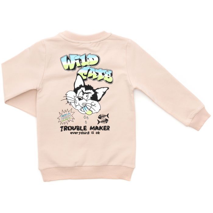 Кофта детская Breeze с котом (18540-110B-beige) изображение 2