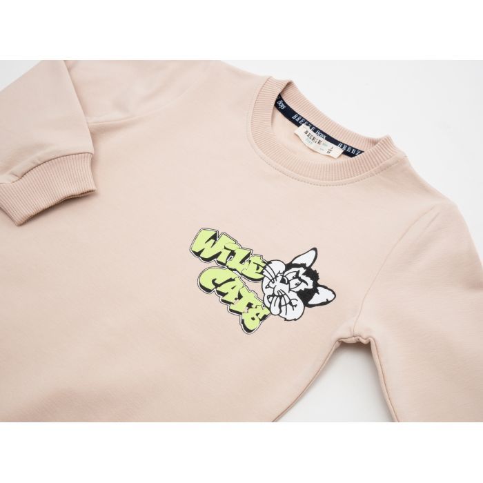 Кофта детская Breeze с котом (18540-110B-beige) изображение 3