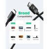 Кабель мультимедийный HDMI M to HDMI M 10.0m 4K30Hz braided HD119 black Ugreen (40104) изображение 5