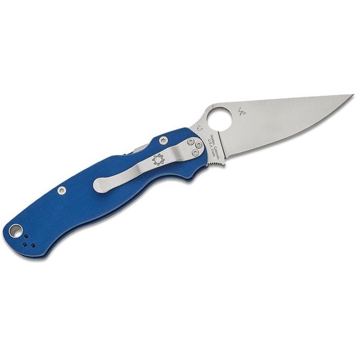 Ніж Spyderco Para Military 2 CPM SPY27 G-10 Blue (C81GPCBL2) зображення 2