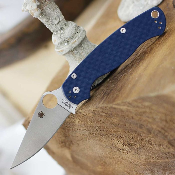 Ніж Spyderco Para Military 2 CPM SPY27 G-10 Blue (C81GPCBL2) зображення 6