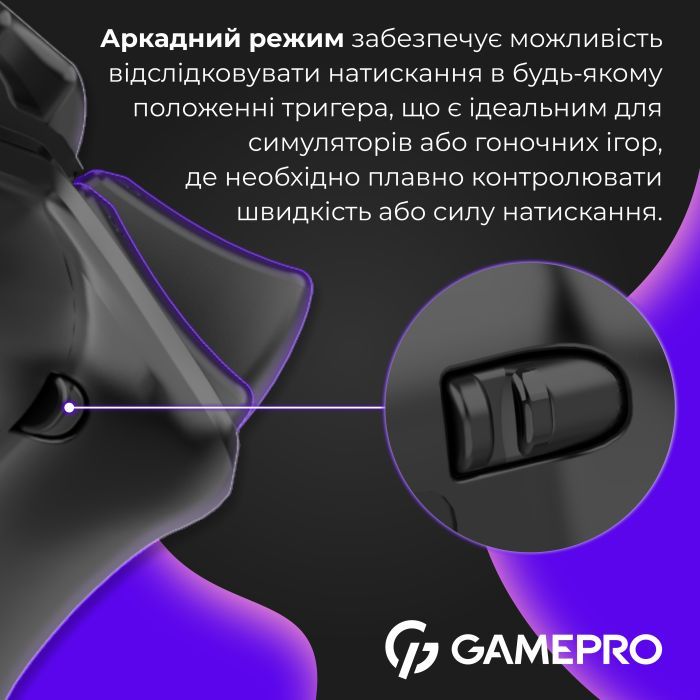 Геймпад GamePro 2.4G/BT 5.1/USB (Switch/PC/PS/iOS/Android) RGB Black (GPS20B) изображение 8