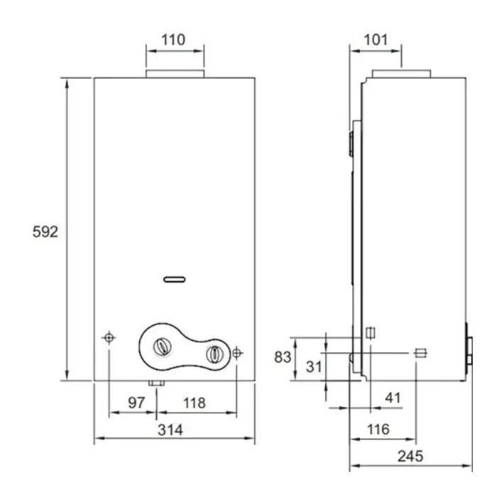 Проточный водонагреватель Atlantic by Innovita NTR 11 P (800217) изображение 9