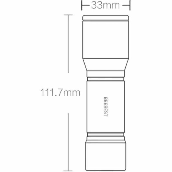 Фонарь Xiaomi BeeBest Extreme bee portable flashlight F1 Black (6971389250208) изображение 8
