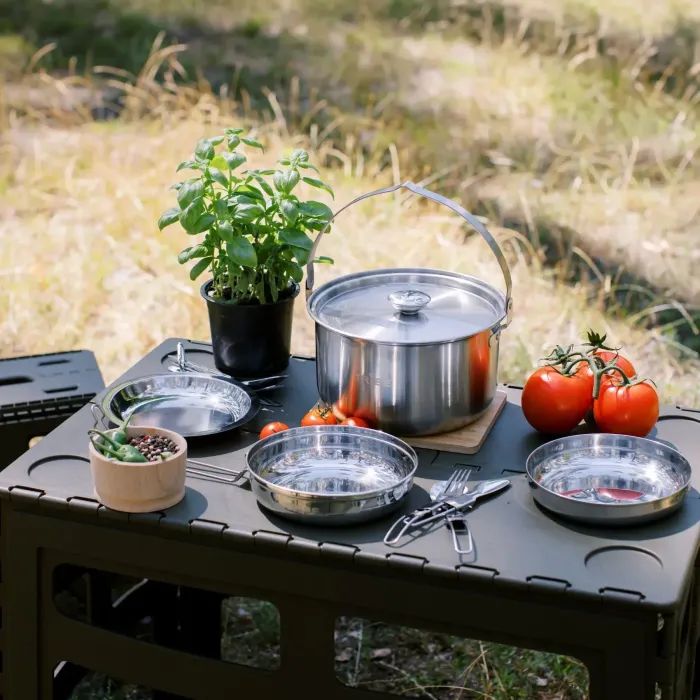 Набір туристичного посуду Tribe Compact Set сталевий (T-FC-0021-metal) зображення 11