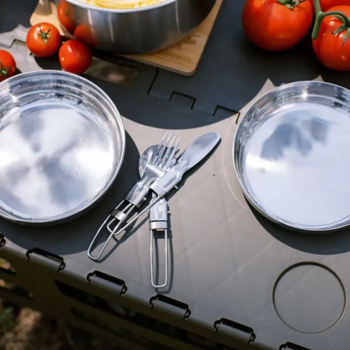 Набір туристичного посуду Tribe Compact Set сталевий (T-FC-0021-metal) зображення 8