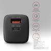 Зарядний пристрій AXAGON 1xUSB QC4.0 + 1xUSB-C PD30W PPS black (ACU-PQ30) зображення 5