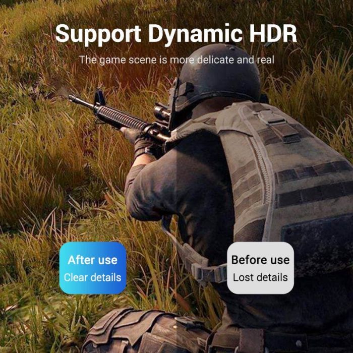 Кабель мультимедийный DisplayPort M to DisplayPort M 2.0m black Vention (HCCBH) изображение 5