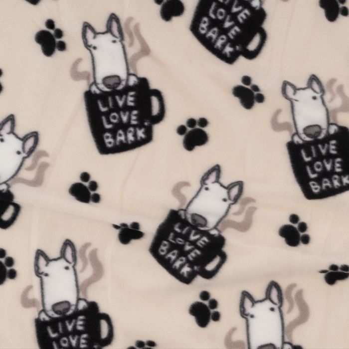 Плед Ardesto Fleece 100% полиэстер, песики, бежевый 130х160 см (ART0723PB) изображение 4