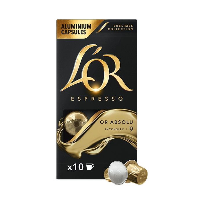 Кава L'OR Espresso Or Absolu #9 в капсулах 10 шт (8711000360590)