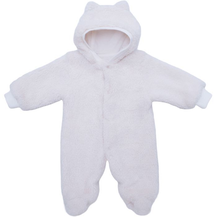 Комбинезон детский HAPPY TOT утепленный на молнии велюр (755B-62-cream)