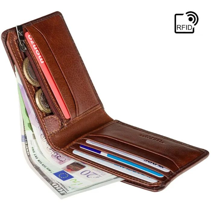 Гаманець Visconti AT63 Roland з RFID Burnish Tan (AT63 B/TAN) зображення 4