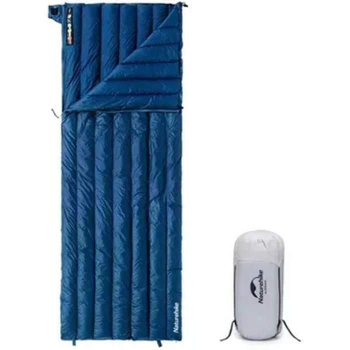 Спальний мішок Naturehike з натуральним пухом CWM295 CNK2300SD013, блакитний (6976023920899)