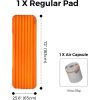 Туристический коврик Flextail Tiny Slleeping Pad R05 AVS самонадувний помаранчевий (6975755966656) изображение 6