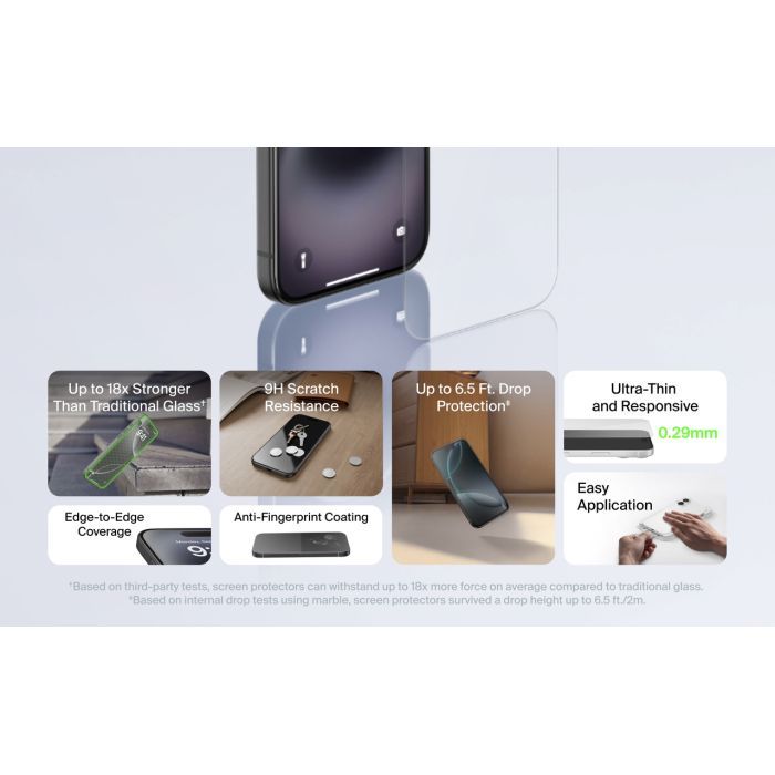 Скло захисне Belkin iPhone Air Screen Protector (OVA237HQ) зображення 6