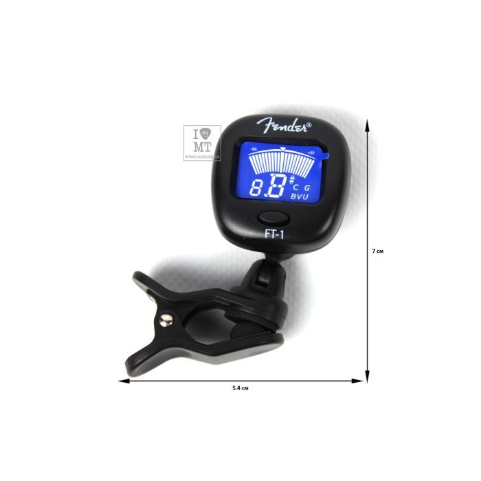 Тюнер для музыкальных инструментов Fender FT-1 Pro Clip-On Tuner Black (226366) изображение 2