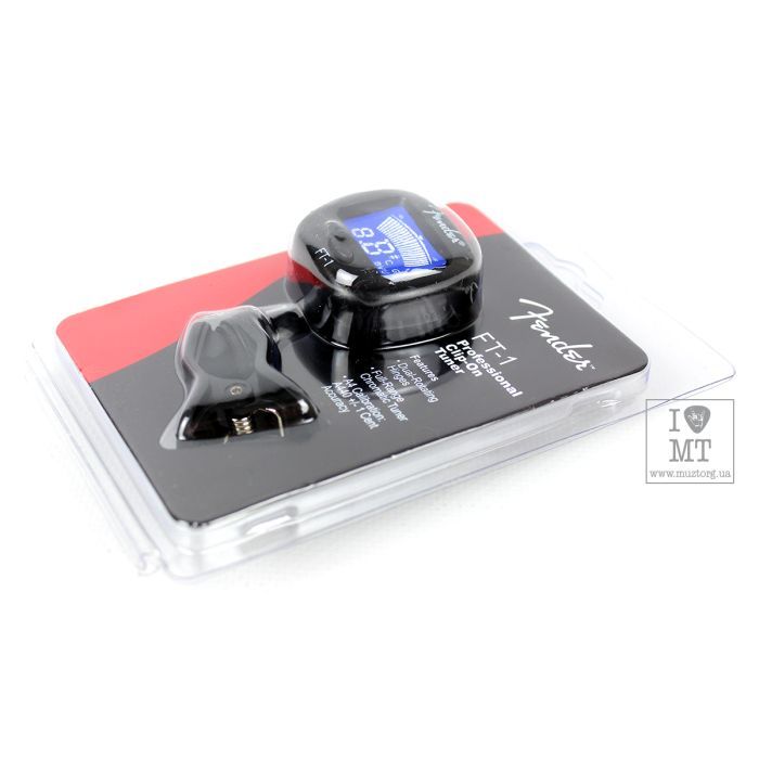 Тюнер для музыкальных инструментов Fender FT-1 Pro Clip-On Tuner Black (226366) изображение 8