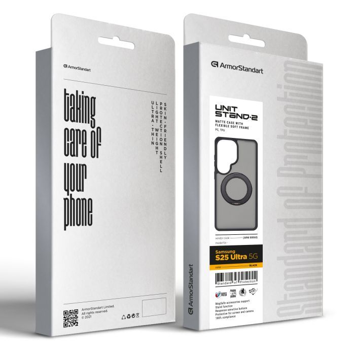 Чехол для мобильного телефона Armorstandart Unit Stand2 Samsung S26 Ultra 5G Grey (ARM89565) изображение 3