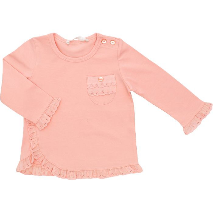 Кофта дитяча Breeze з мереживом (10649-92G-peach)