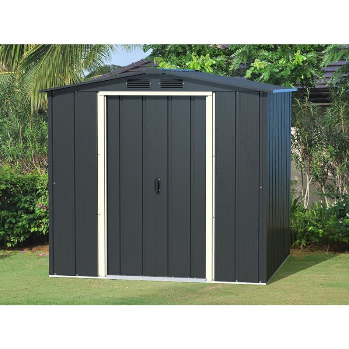 Садовий будиночок Duramax металевий Eco 202х122х181 см зелений-білий (5178) зображення 2