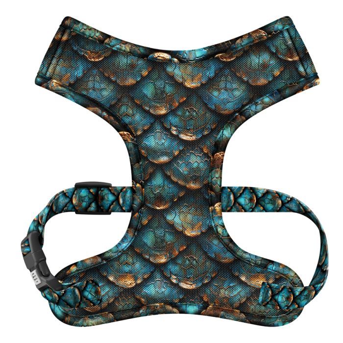 Шлея для собак WAUDOG Mesh дихаюча з QR адресником "Луска" XS (232-0179) зображення 2