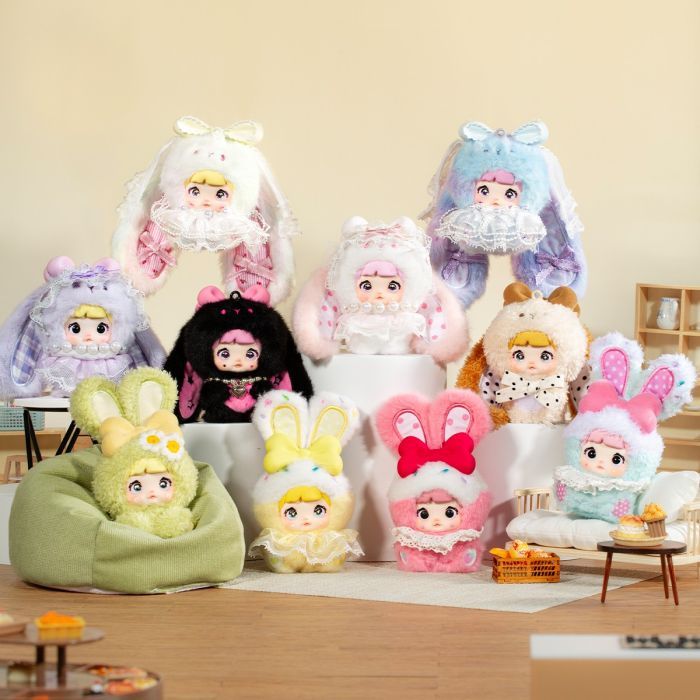 М'яка іграшка Pop Top з кільцем- сюрприз Hi TOY Nommi Зайченята (HC023) зображення 7