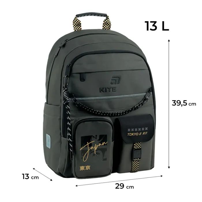 Рюкзак шкільний Kite Education 584 Tokyo Vibe (K26-584M-4) зображення 12