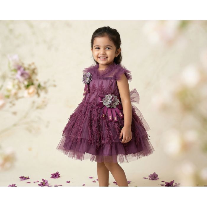 Платье детское Tivido праздничное с украшениями (2136-92G-violet) изображение 5