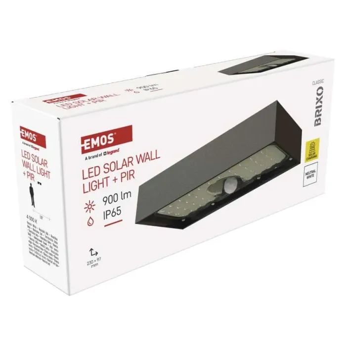 Світильник EMOS 900лм IP65 4000K PIR (ZG166S) зображення 8