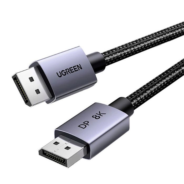 Кабель мультимедийный DisplayPort M to DisplayPort M 2.0m V1.4 8K60Hz DP120 black Ugreen (25905) изображение 2