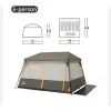 Палатка Naturehike Cape 8.4 CNK2450WS050 з швидким розкриттям, сіро-коричневий (6927595770566) изображение 2