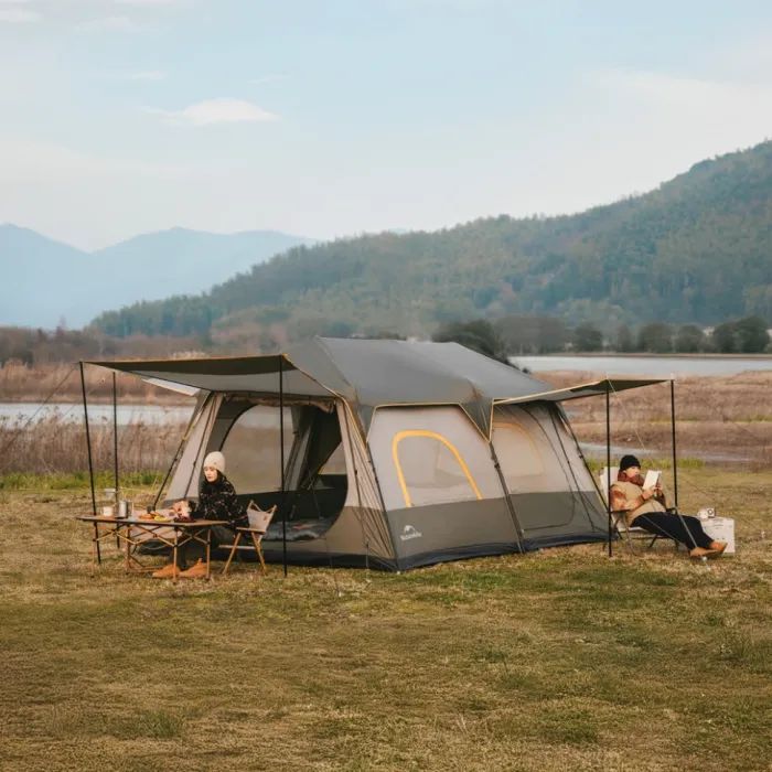Палатка Naturehike Cape 8.4 CNK2450WS050 з швидким розкриттям, сіро-коричневий (6927595770566) изображение 3