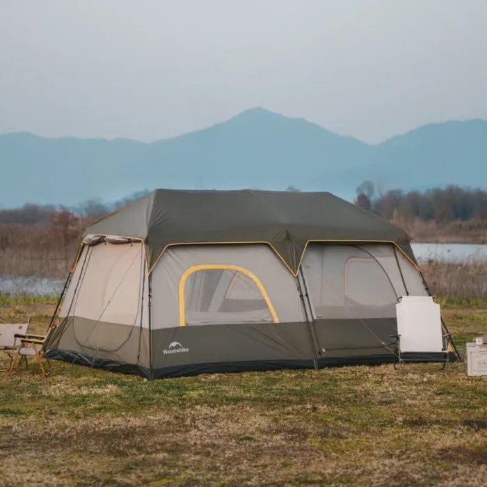 Палатка Naturehike Cape 8.4 CNK2450WS050 з швидким розкриттям, сіро-коричневий (6927595770566) изображение 6