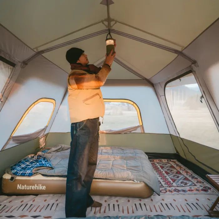 Палатка Naturehike Cape 8.4 CNK2450WS050 з швидким розкриттям, сіро-коричневий (6927595770566) изображение 8