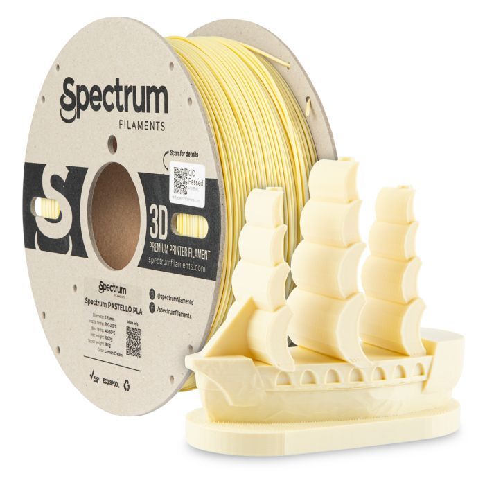 Пластик для 3D-принтера Spectrum PLA Pastello 1.75mm 1kg LEMON CREAM (80729) зображення 3