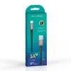 Дата кабель USB 2.0 AM to USB-C 1.0m 3A nylon black Grand-X (PC-08B) зображення 4